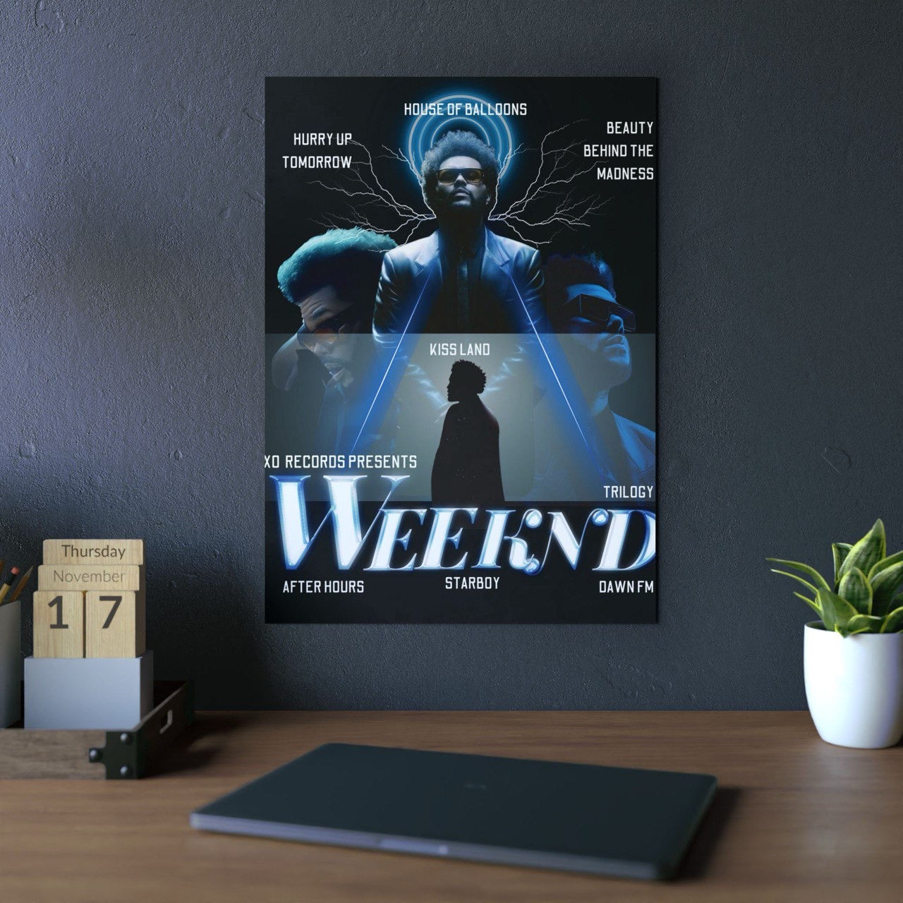 THE WEEKND METALLIC POSTER