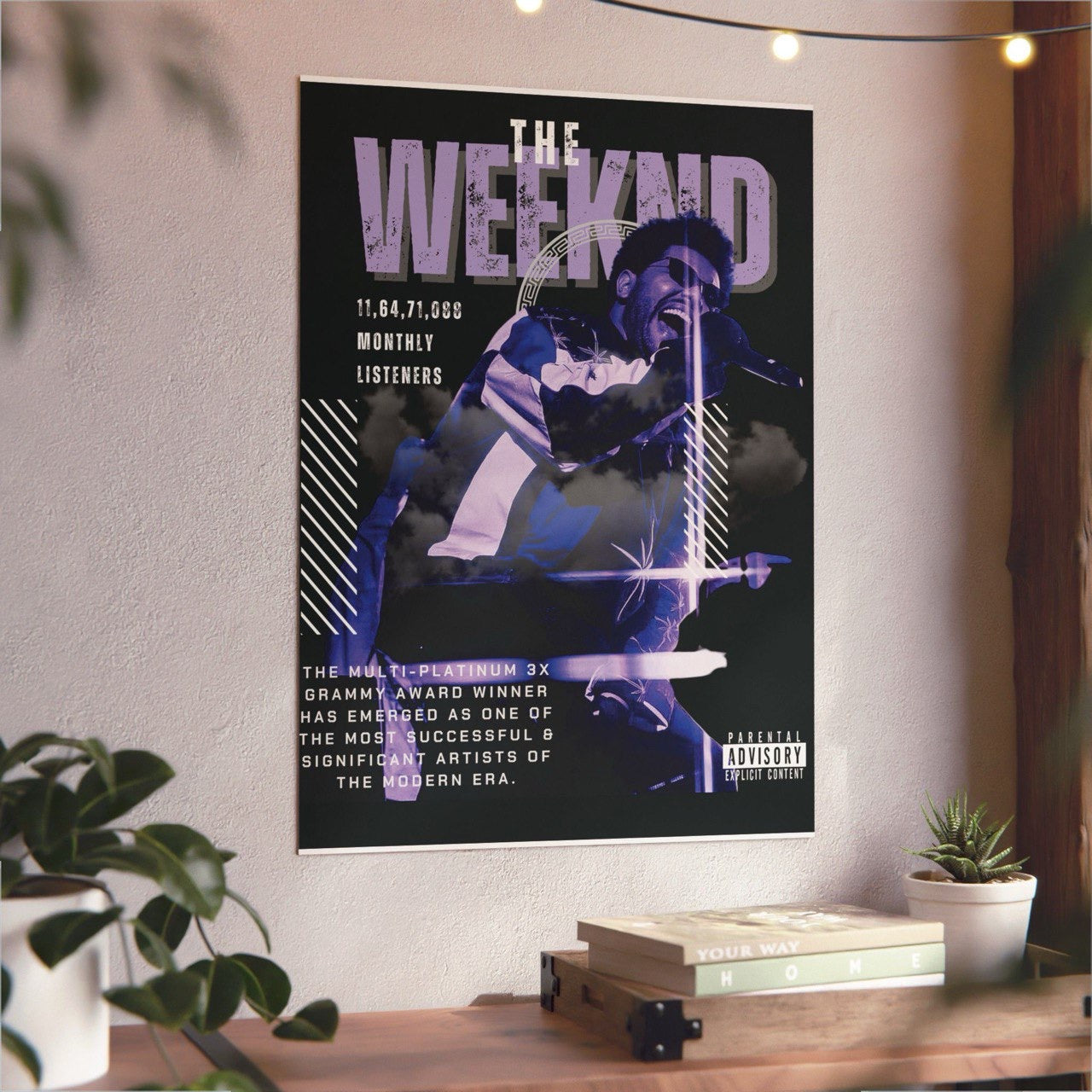 THE WEEKND-2 METALLIC POSTER