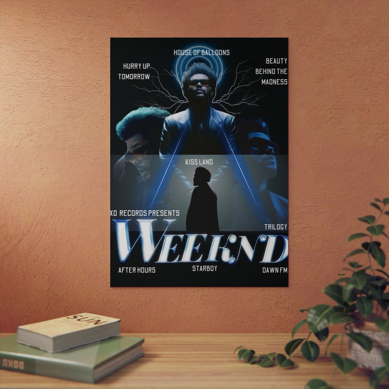 THE WEEKND METALLIC POSTER