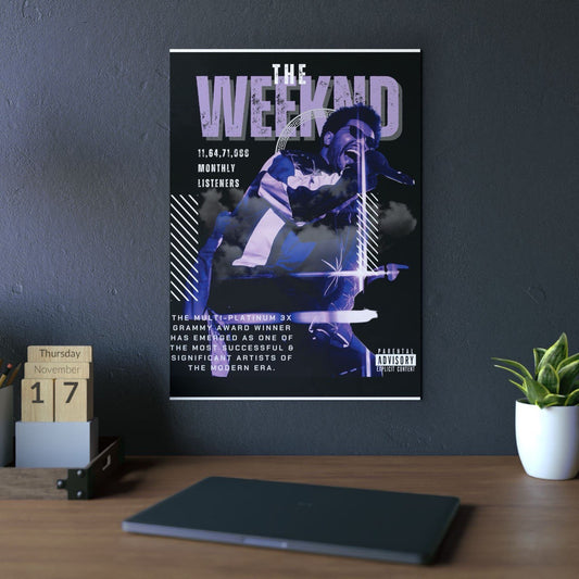 THE WEEKND-2 METALLIC POSTER